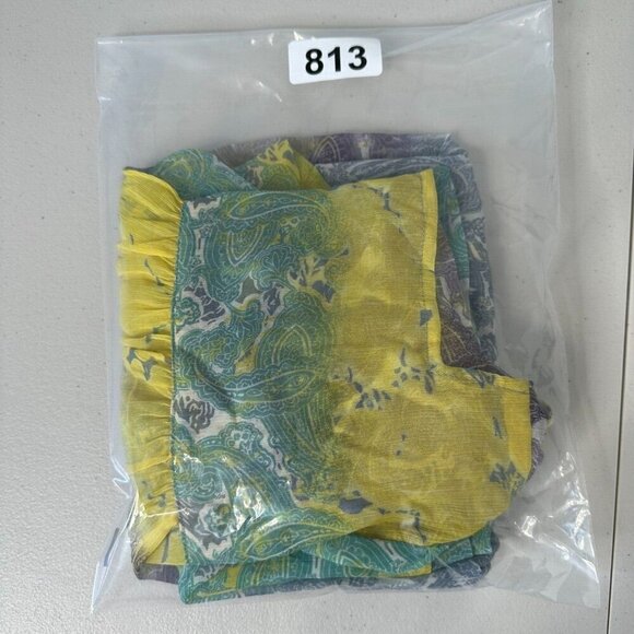 Jessica Simpson Sheer Blouse Size 3X Square Neck Ombre - Picture 3 of 14